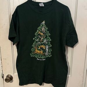 Dark Green Short Sleeve State Park Holiday Themed Tee